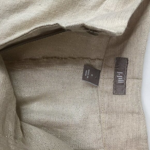 J Jill 94% linen pants Shiny glitter Size 6 - Picture 3 of 5